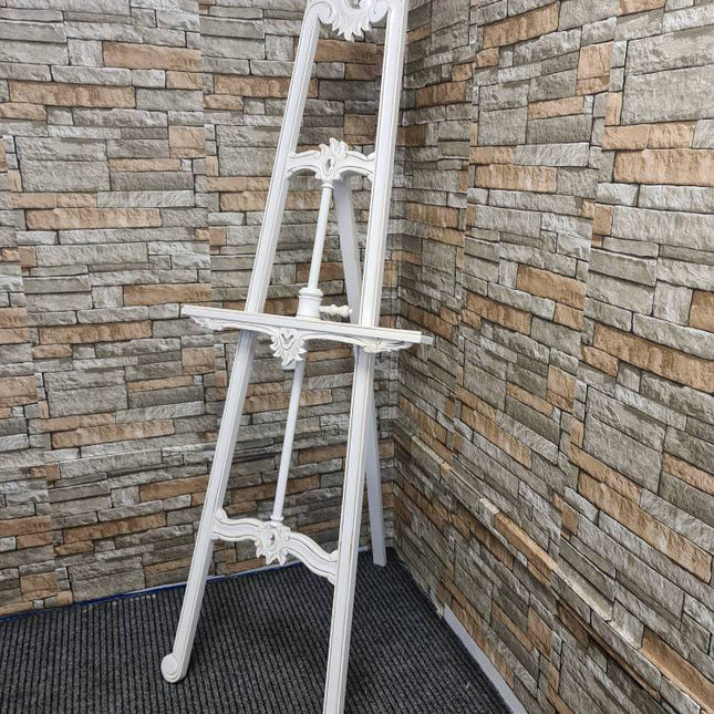 Sophia Victorian Mahogany Easel ☆ white Antique