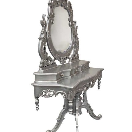 Ballantyne Dressing Table & Stool ☆ Silver
