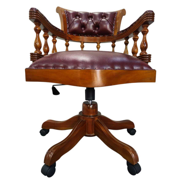 Executive Victorian Office Chair ☆ Maroon