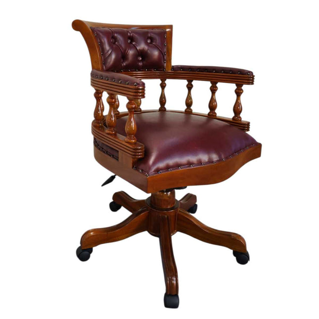 Executive Victorian Office Chair ☆ Maroon