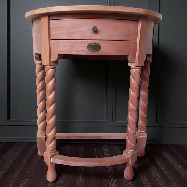 Sunar French Hall Table ☆ White & Natural