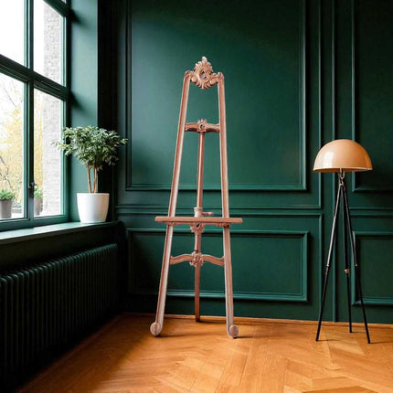 Victorian Wood Carved Easel ☆Natural