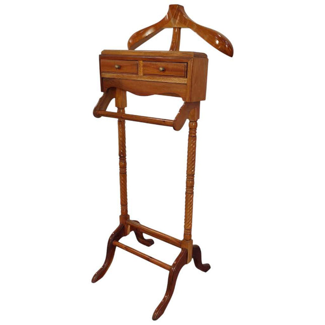 Verdun Mahogany wood Valet ☆ Walnut Light