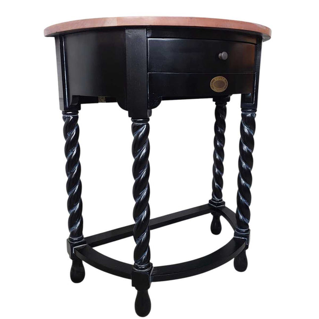 Sunar French Hall Table ☆ White & Natural