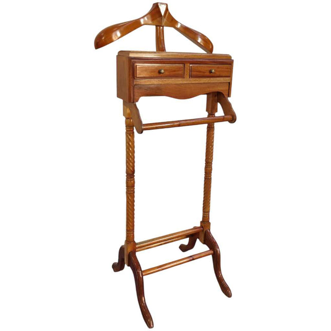 Verdun Mahogany wood Valet ☆ Walnut Light