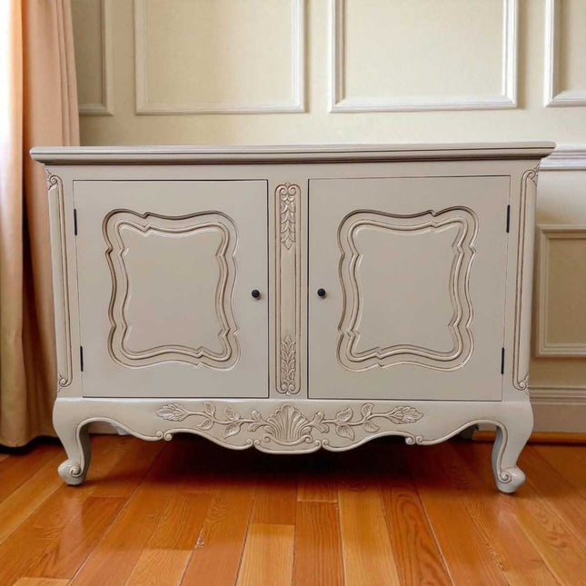 Alliance Mahogany wood French cabinet ☆ Cream