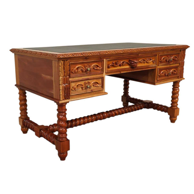 Louis Masion Mahogany carved French Desk ☆ Antique Mahogany