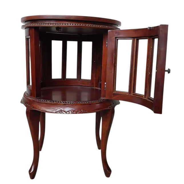 DAVID ROUND VICTORIAN DUMB WAITER ☆Walnut Medium