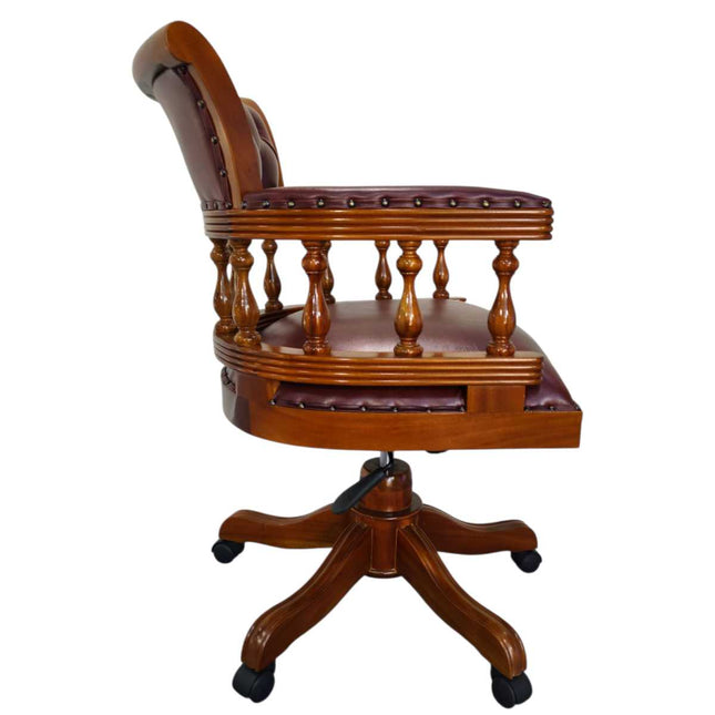 Executive Victorian Office Chair ☆ Maroon