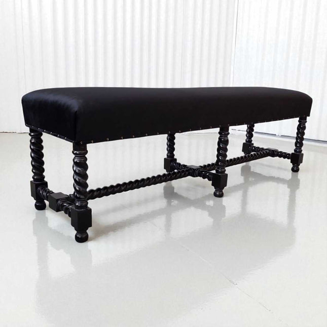 PANTHEON LUXURY BED END SEAT ☆ BLACK