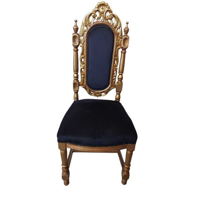 French Dining Chair Gold & Black