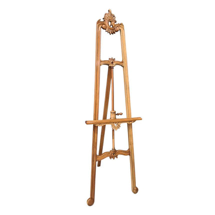 Victorian Wood Carved Easel ☆Natural