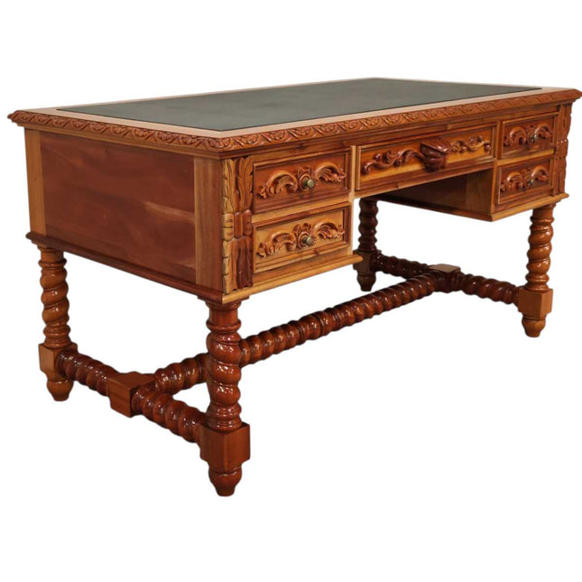 Louis Masion Mahogany carved French Desk ☆ Antique Mahogany