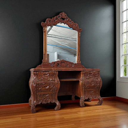 Crusade Rococo dressing Vanity ☆ Walnut Medium
