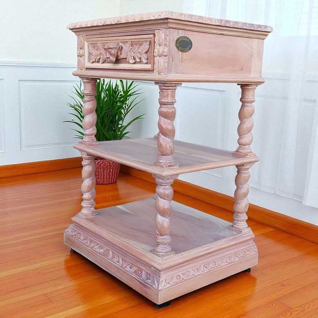 DIOR FRENCH NIGHTSTAND ☆ NATURAL WHITE-WASH