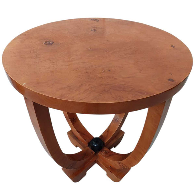Daphne Art Deco Burl End Table