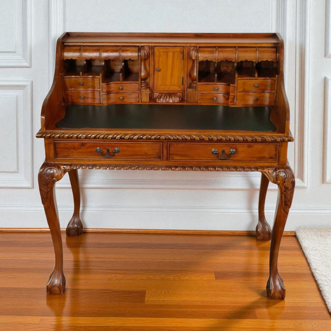 Chippendale Mahogany Escritoire ☆ Walnut