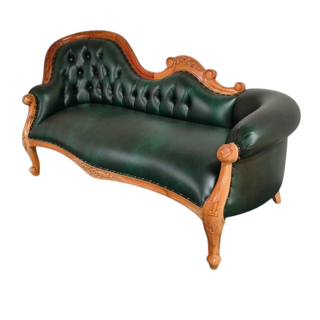 Estelle French Chaise ☆ Natural & Green