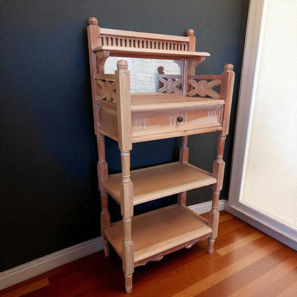 WILFRED MAHOGANY WOOD BATHROOM STAND