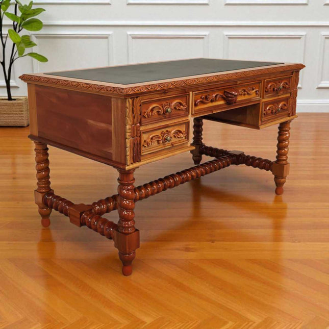 Louis Masion Mahogany carved French Desk ☆ Antique Mahogany