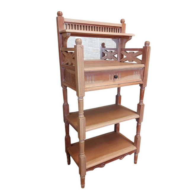 WILFRED MAHOGANY WOOD BATHROOM STAND