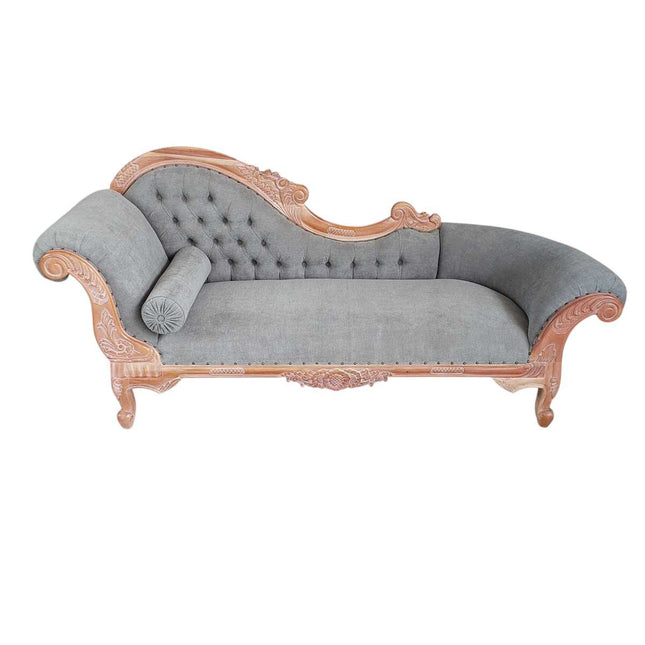 Vienna French Chaise ☆ Natural & Grey