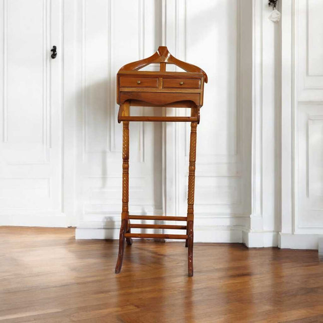 Verdun Mahogany wood Valet ☆ Walnut Light