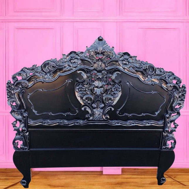 Versallies Rococo Headboard ☆ Black