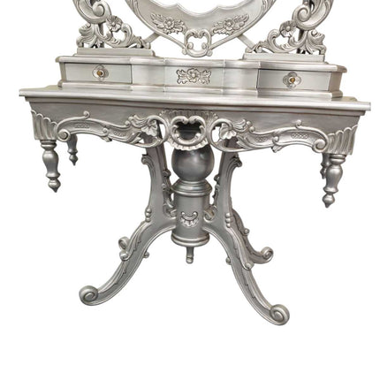 Ballantyne Dressing Table & Stool ☆ Silver