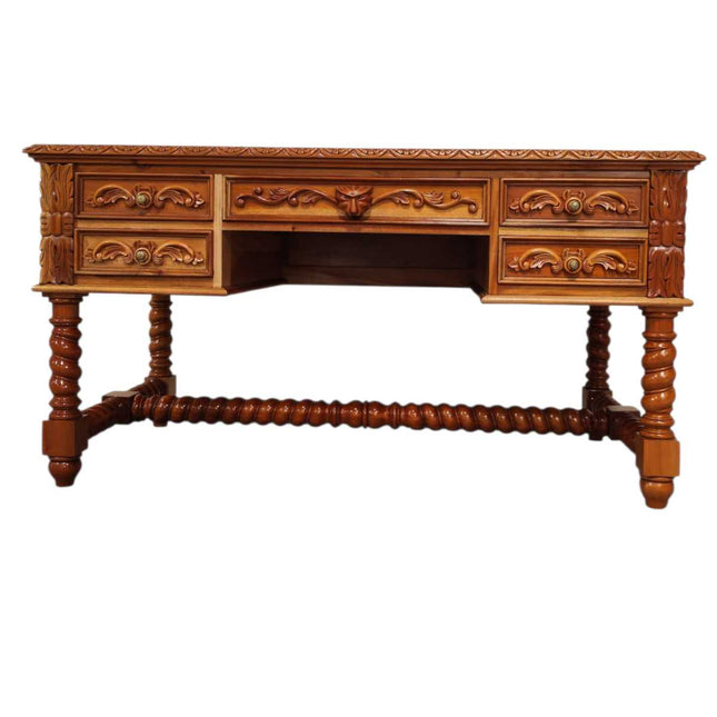 Louis Masion Mahogany carved French Desk ☆ Antique Mahogany