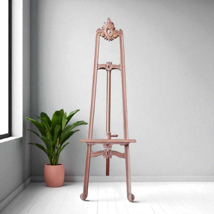 Victorian Wood Carved Easel ☆Natural