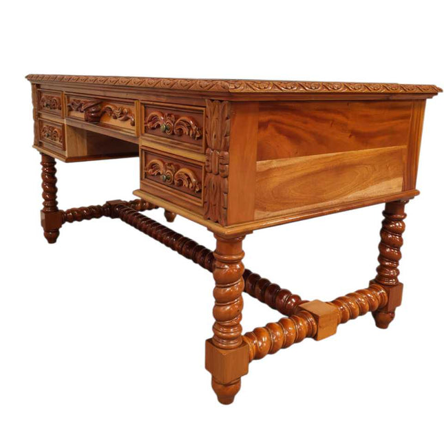 Louis Masion Mahogany carved French Desk ☆ Antique Mahogany