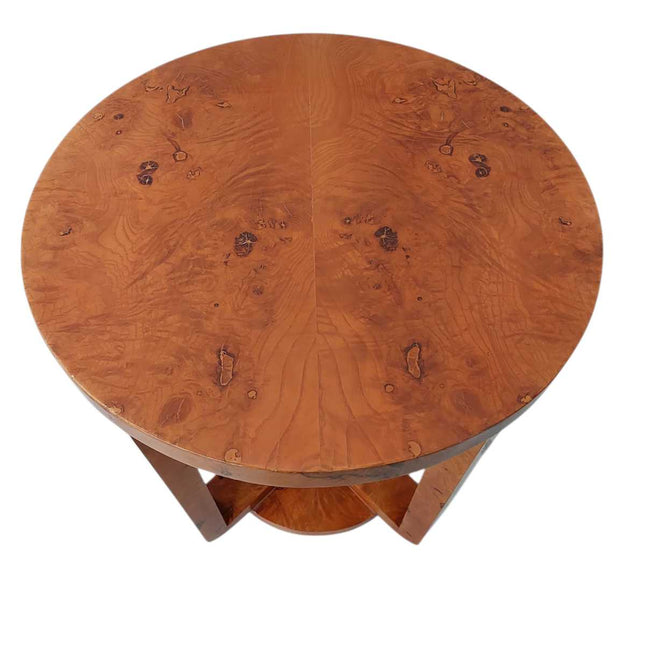 PALOMA ART DECO BURL END TABLE