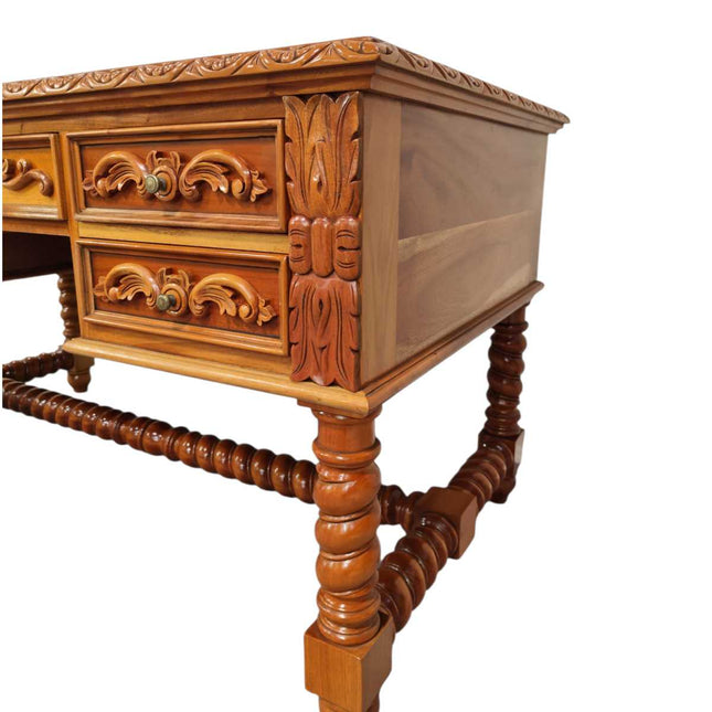 Louis Masion Mahogany carved French Desk ☆ Antique Mahogany