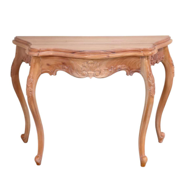 Serpentine French Console Table
