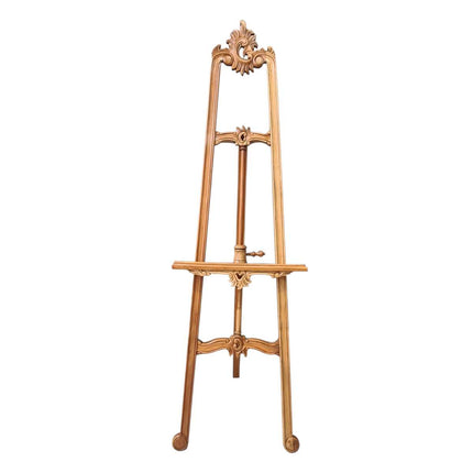 Victorian Wood Carved Easel ☆Natural